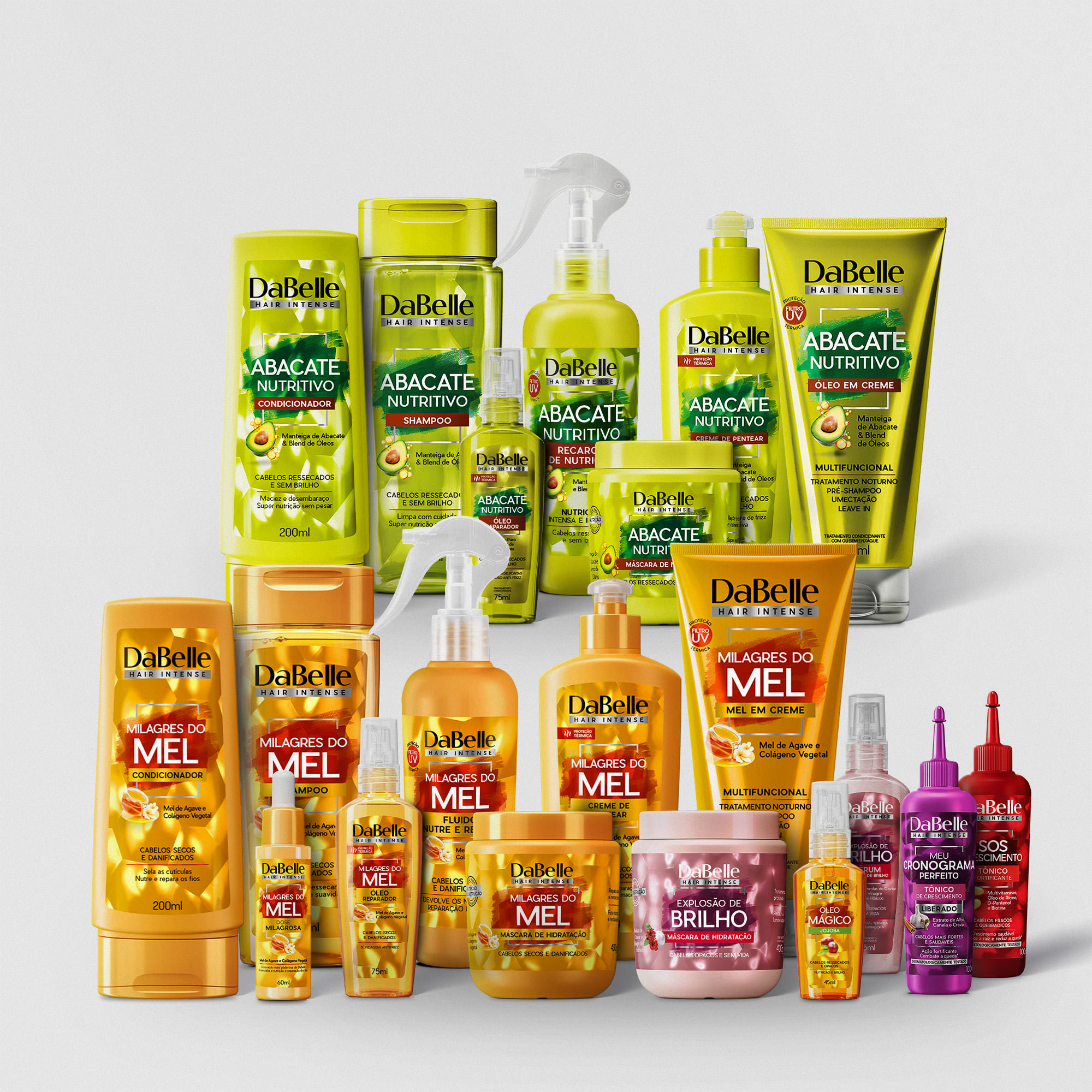 DaBelle-Mega-Kit-20-Produtos---abacate--7----mel--8----potencializador-hidratacao-brilho---mascara-brilho---serum-brilho---tonico-crono---tonico-sos-2