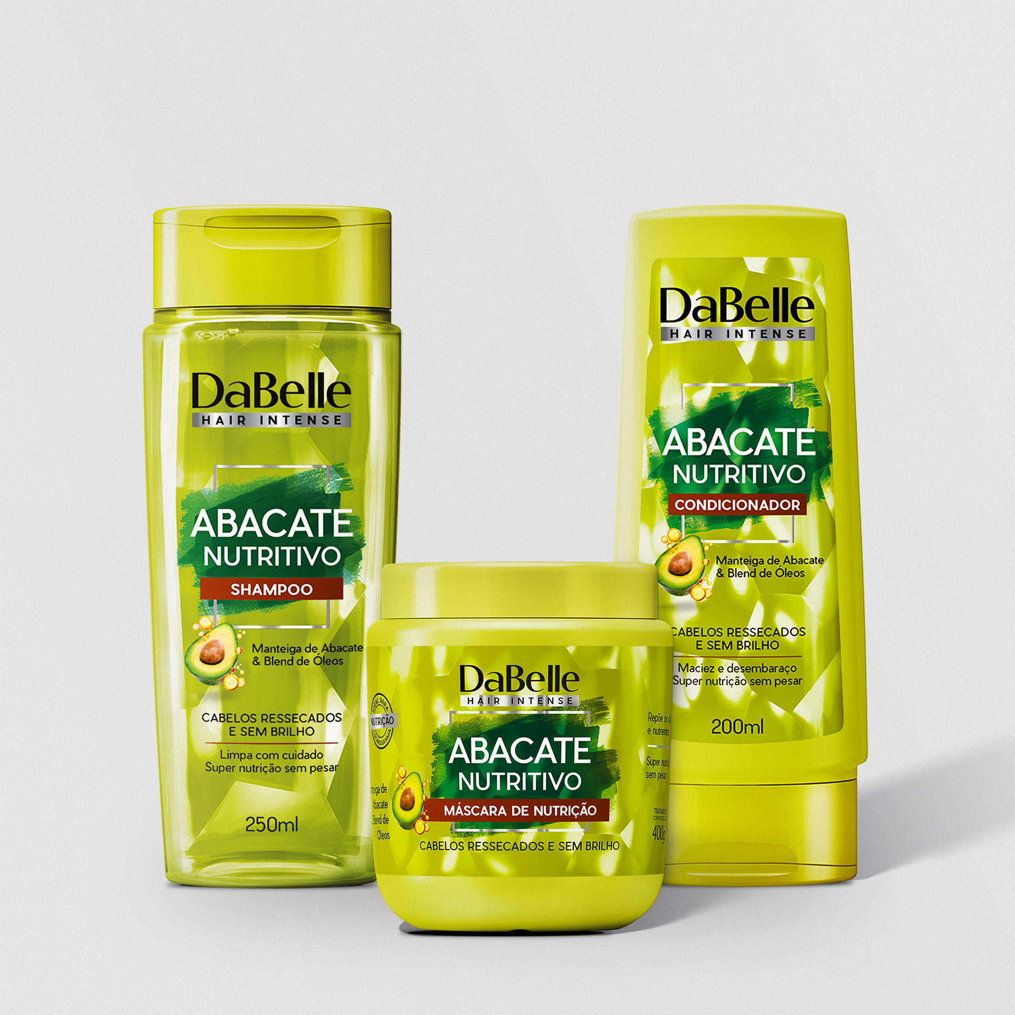Kits-abacate-nutritivo-DaBelle---shampoo-250ml---condicionador-200ml---mascara-400g--3-produtos--