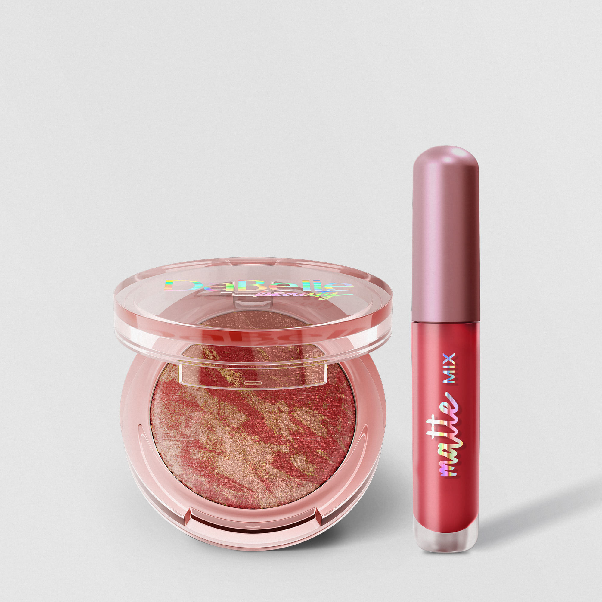 Batom-liquido-matte--Cor-4---Rosa-Goiaba----Blush-Glow-aberto--Cor-3---Tropical-Glow-